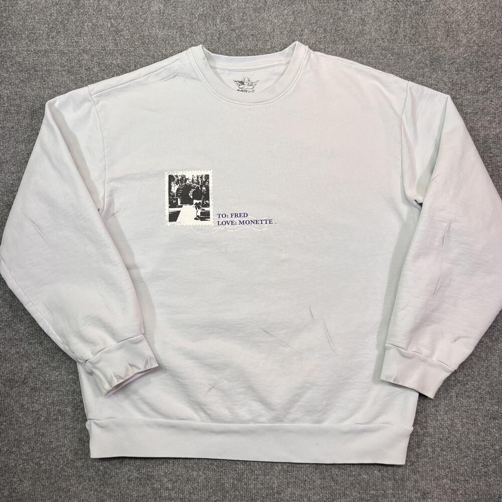 Boys Lie Sweatshirt Adult One Size Pullover Letter From Heaven Graphic